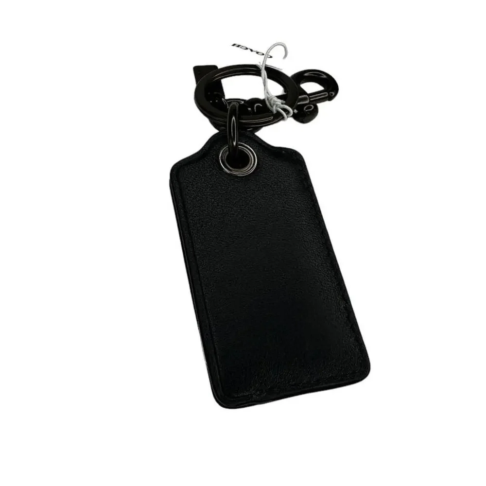 Coach Bottle Opener Key Fob With Coach Stamp Teal